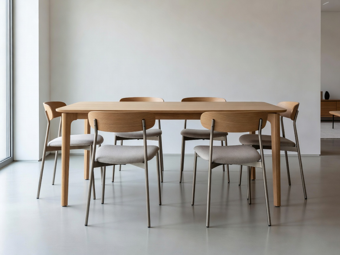 Ergonomic dining table and chair clearances in architecture diagram